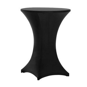 Cocktail Spandex Table Cover – Black - (Call for Price)