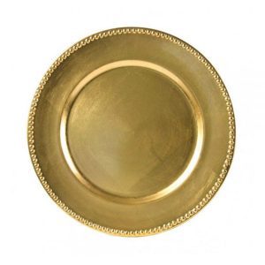 Gold Lacquer Charger Plate - (Call for Price)