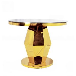 Stool Shape Cake Stand – Black & Gold - (Call for Price)