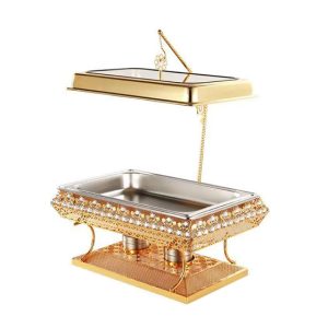 Luxury Gold Crystal Chafing Dish
